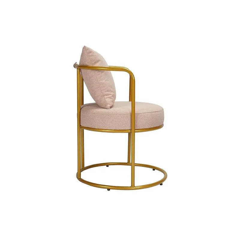 Estora Metal Accent Chair - Pink media 7