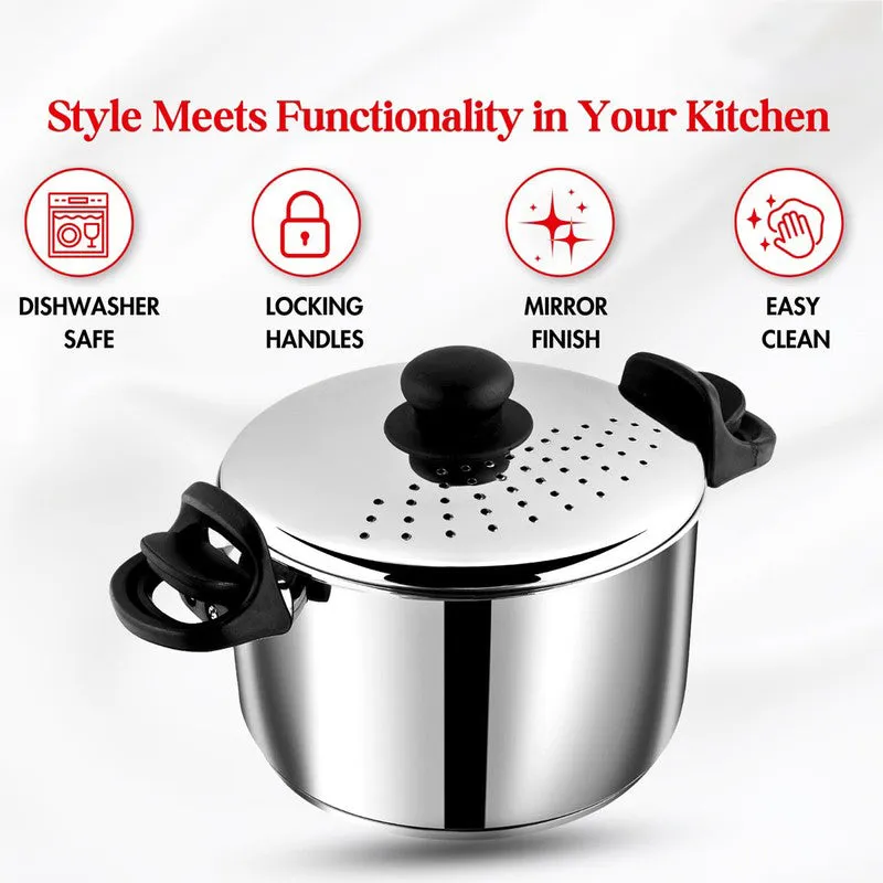 Vinod Zyric Cooking Pot with Lid - 6800 mL media 9