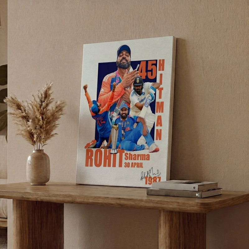 Rohit Sharma Canvas Wall Art