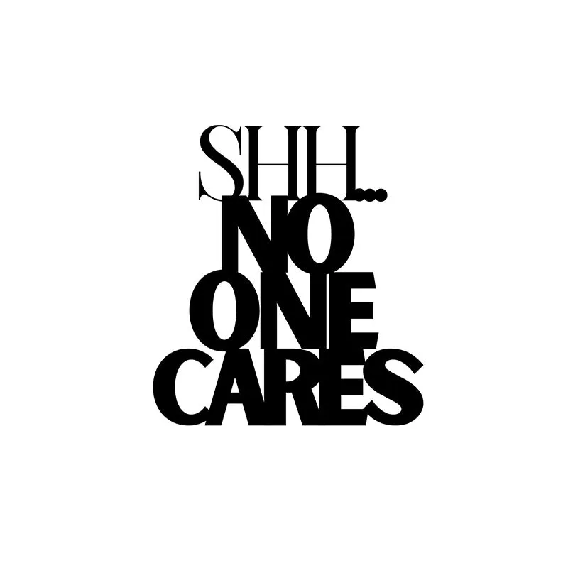 Shil No One Cares Iron Wall Accent media 3
