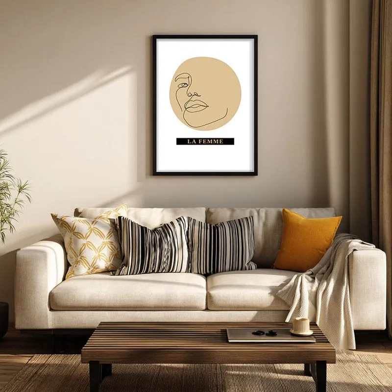 Ethereal Woman Canvas Wall Painting With Black Frame media 1