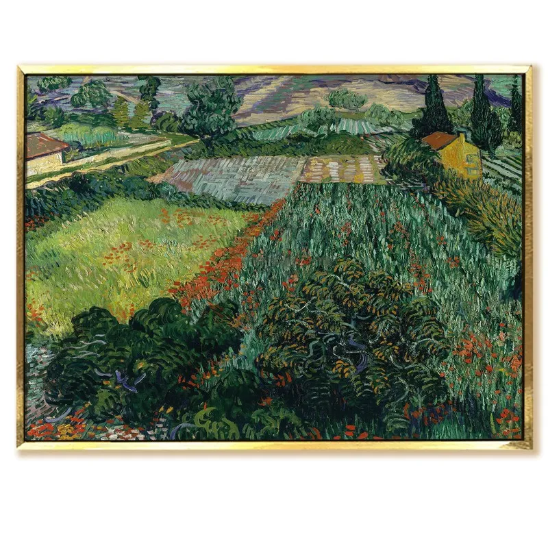 Harvest Rows Canvas Wall Painting With Frame media 3
