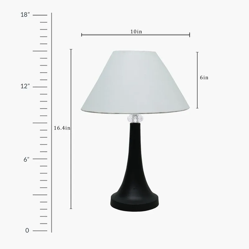 Knox Fabric Table Lamp - White,Black media 6