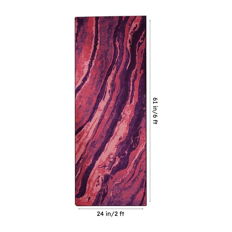 Brenna Abstract Micro Fiber Runner Rug - Purple media 8
