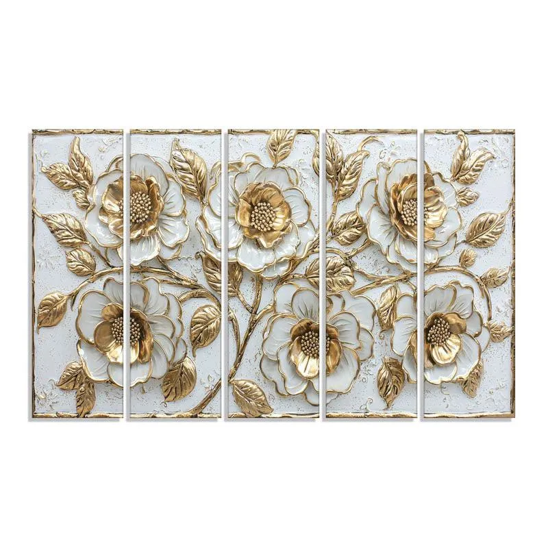 Venla Flora Wall Painting - Set Of Five media 4
