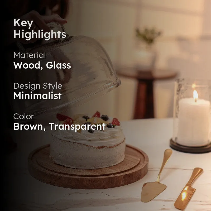 Ambro Cake Stand With Dome media 2