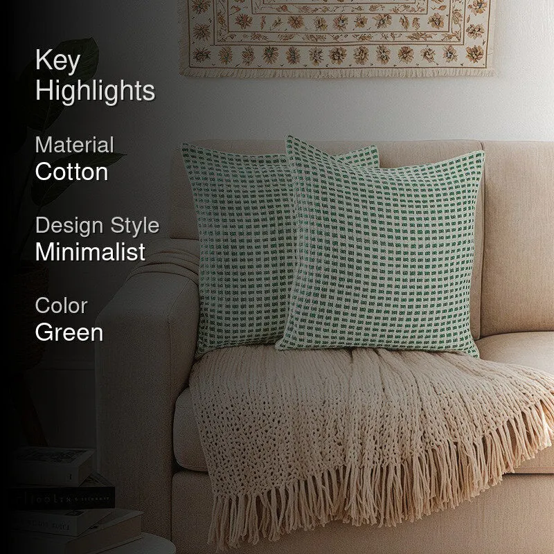 Elys Muse Cushion Cover (Green) - Set Of Two media 2
