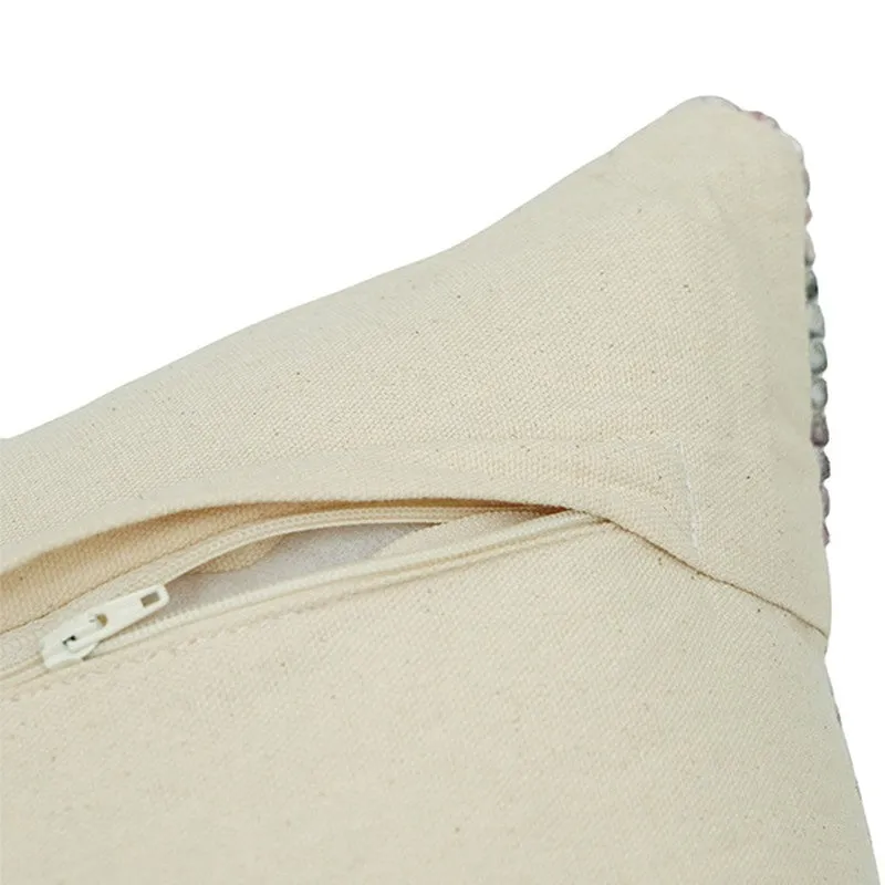 SquareDrift Cushion Cover (Mauve) - Set Of Five media 7