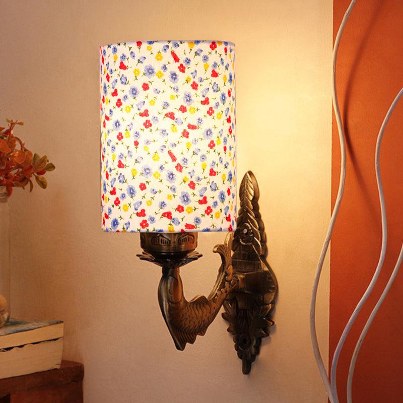 Ziada Stiva Color Spash Fabric & Metal Wall Lamp