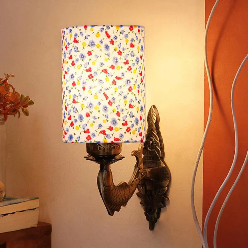 Ziada Stiva Color Spash Fabric & Metal Wall Lamp media 1