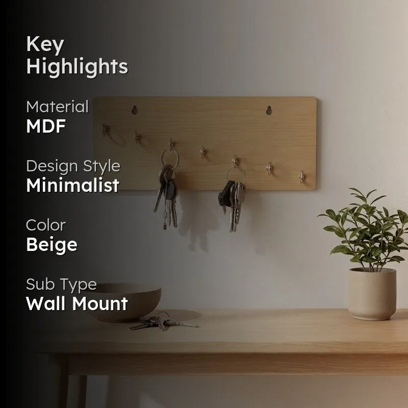 HomeGreet MDF Hooks & Key Holders media 2