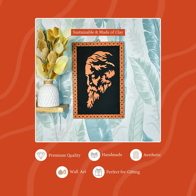 Terracotta Rabindranath Tagore Wall Art media 7