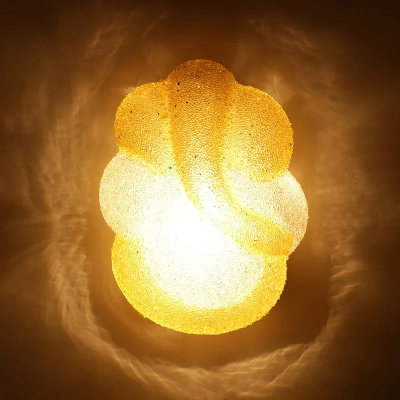 Vighnaharta Glow Glass Wall Lamp - Gold media 4