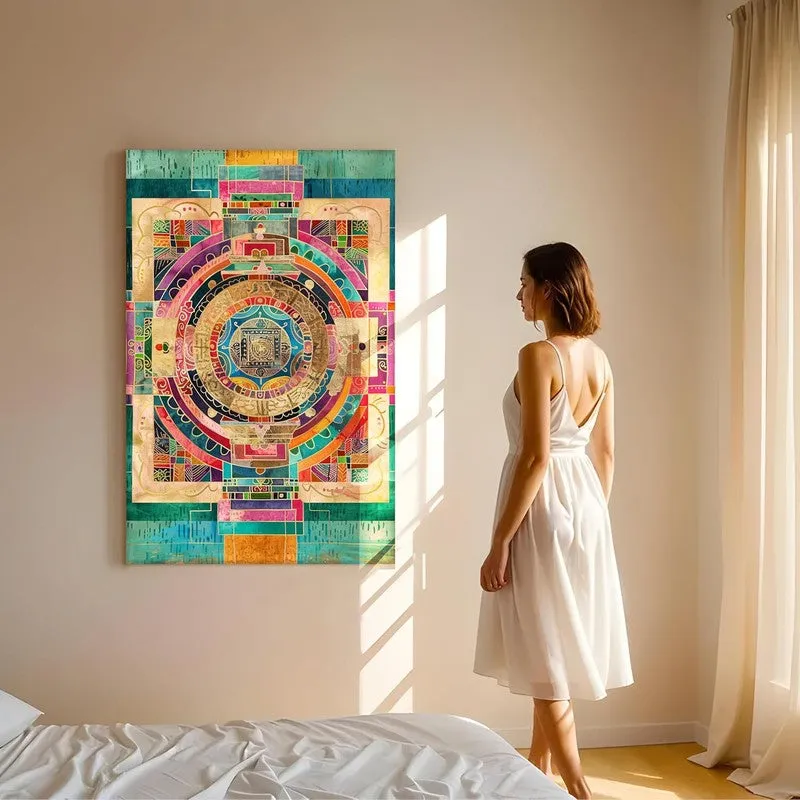 Patchwork Maze Wall Art Without Frame media 3