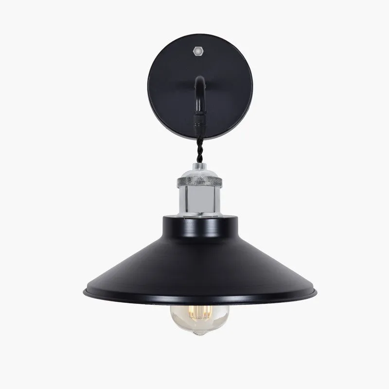 ZenithAura Metal Wall Lamp - Black & Silver media 3