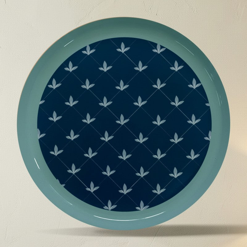 Indigo Crest Metal Wall Plates - Set Of Five media 7