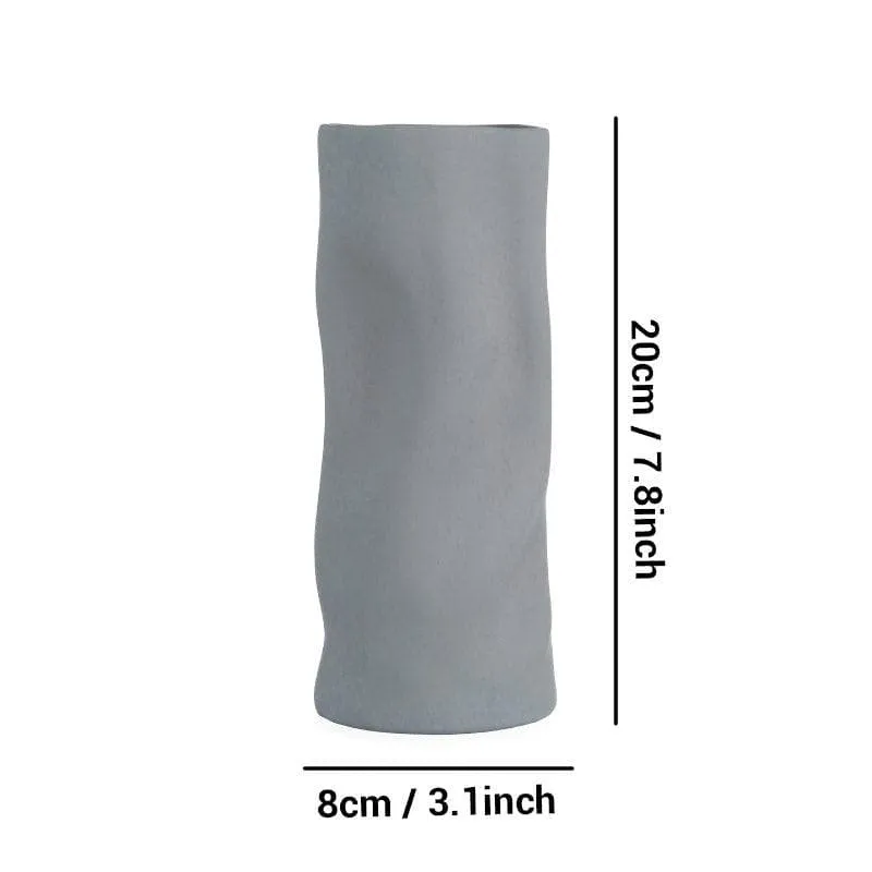 Flowy Fara Vase - Grey media 5
