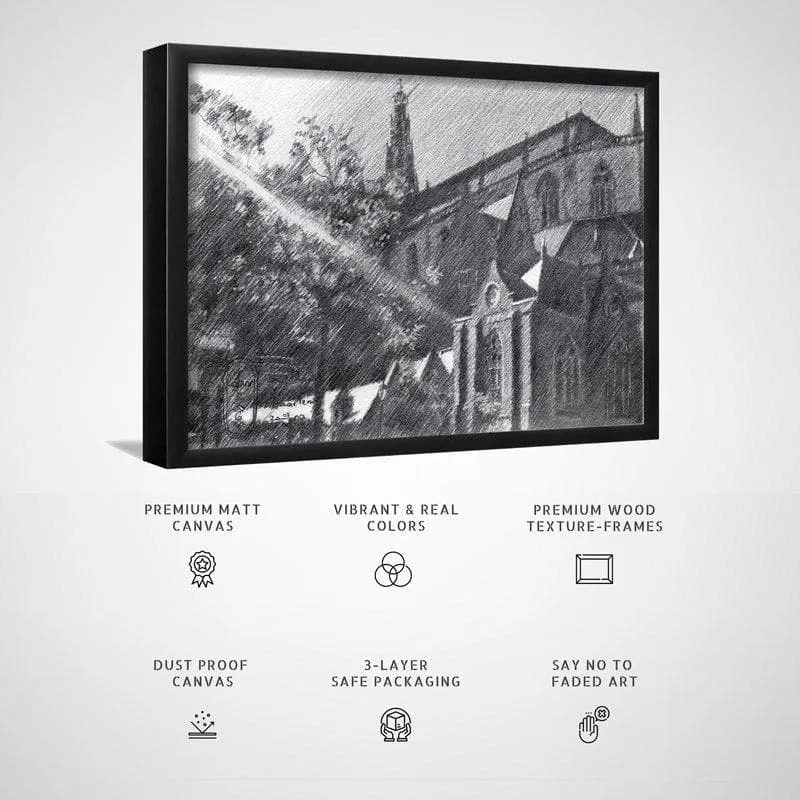 St.Bavo in Haarlem - Black Frame media 5