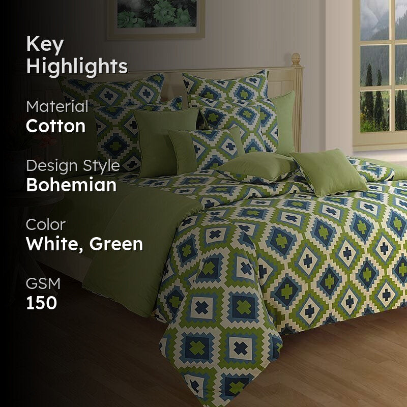 Swayam Green Delight Cotton Comforter - 150 GSM media 2