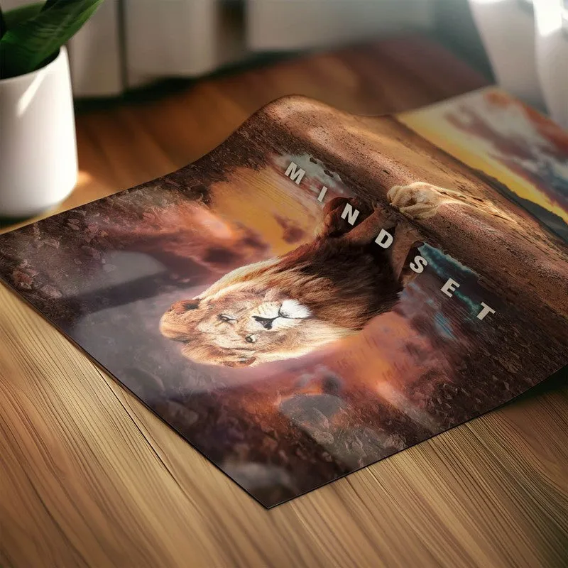 Lion's Resolve Wall Poster media 5