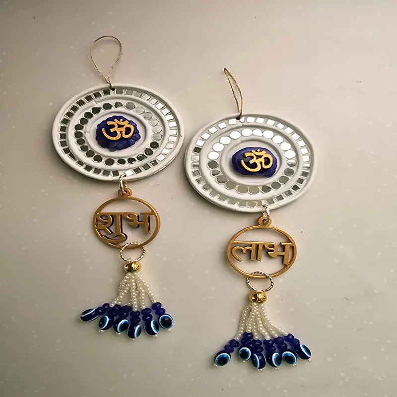 Agate Aum Latkan (Blue) - Set Of Two media 3