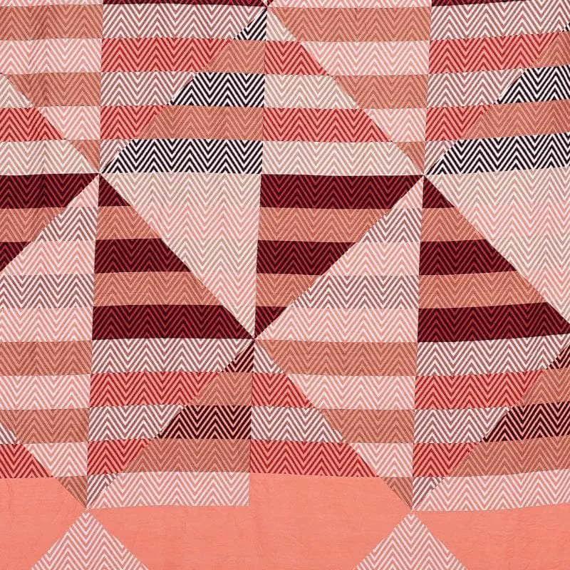 Pampee Printed Cotton Bedsheet (Coral) - 220 TC media 3