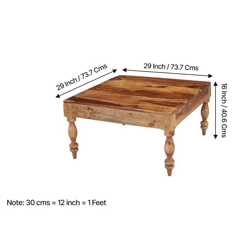 Oervon Sheesham Wooden Center Table - Dark Brown media 11