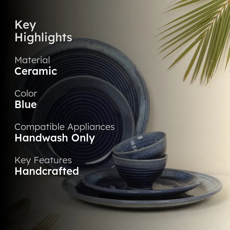 Rasoi Royale Dinner Set (Blue) - 6 Piece Set media 2