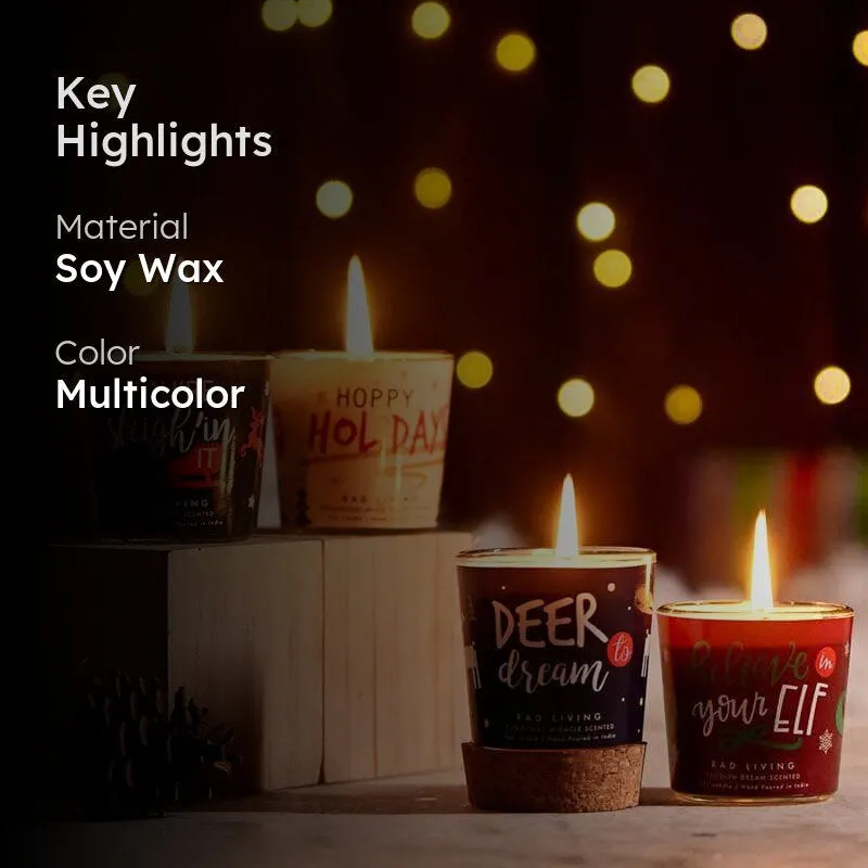 Set of 4 Scented Votive Candles - Oh What Fun! media 2