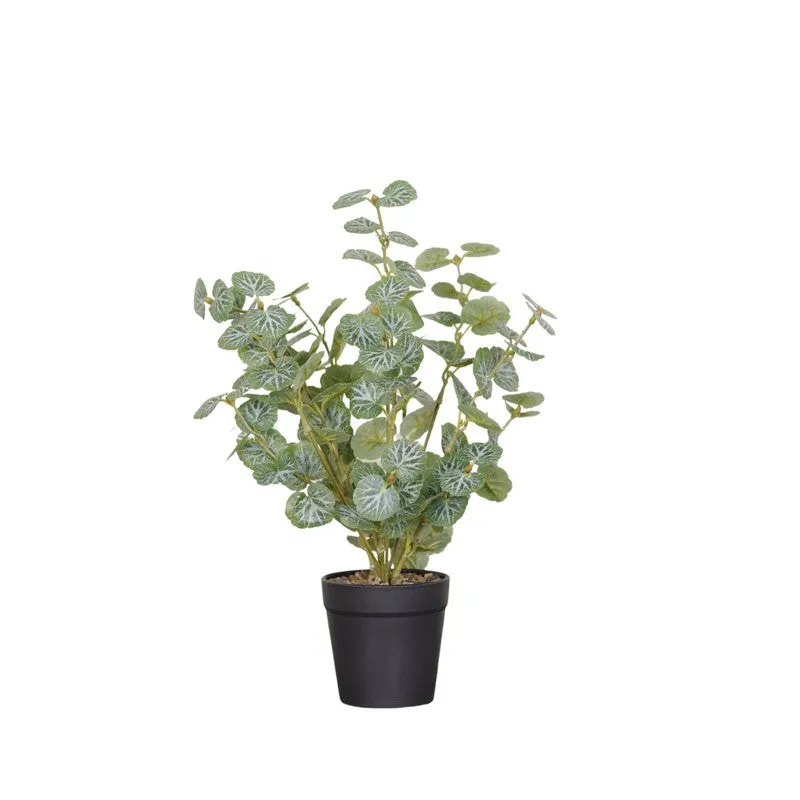 Artificial Geranium I Plant With Black Fiber Pot - 1 Feet media 4