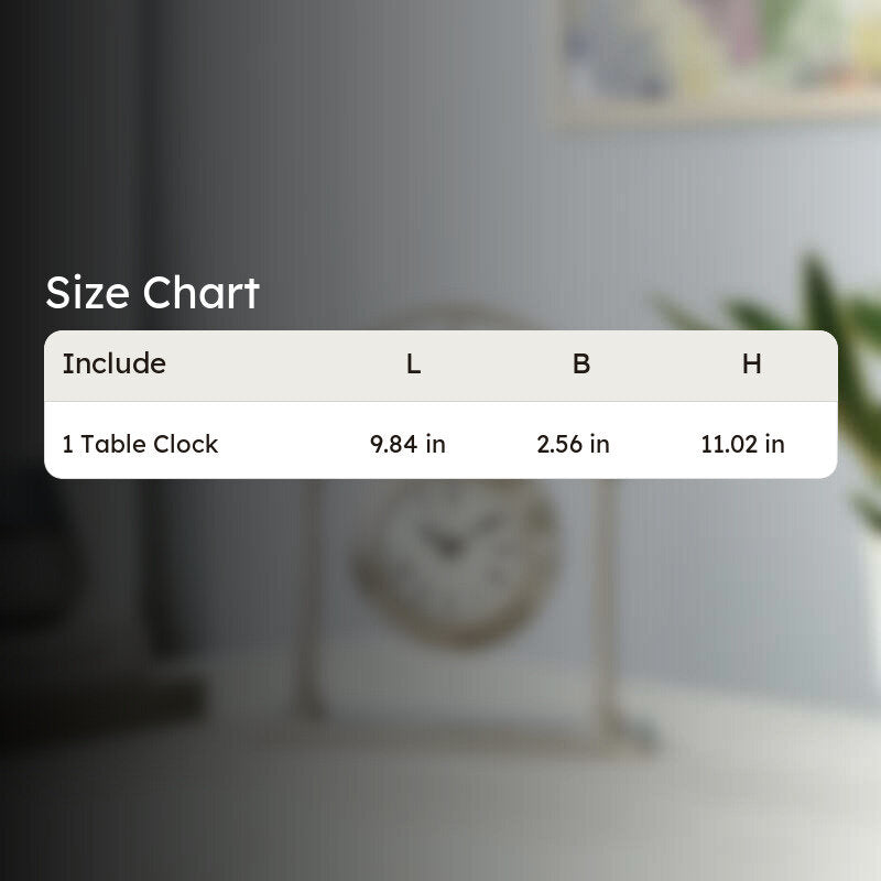 Royal Arch Hanging Table Clock - Silver media 6