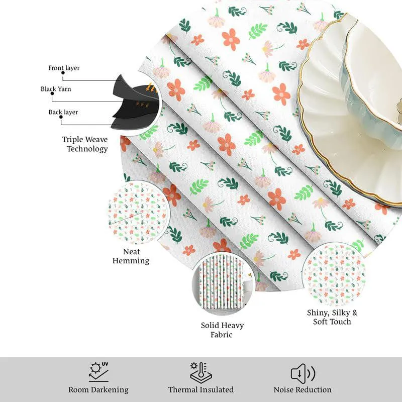 Soma Floral Tab Top Short Width Curtain media 7