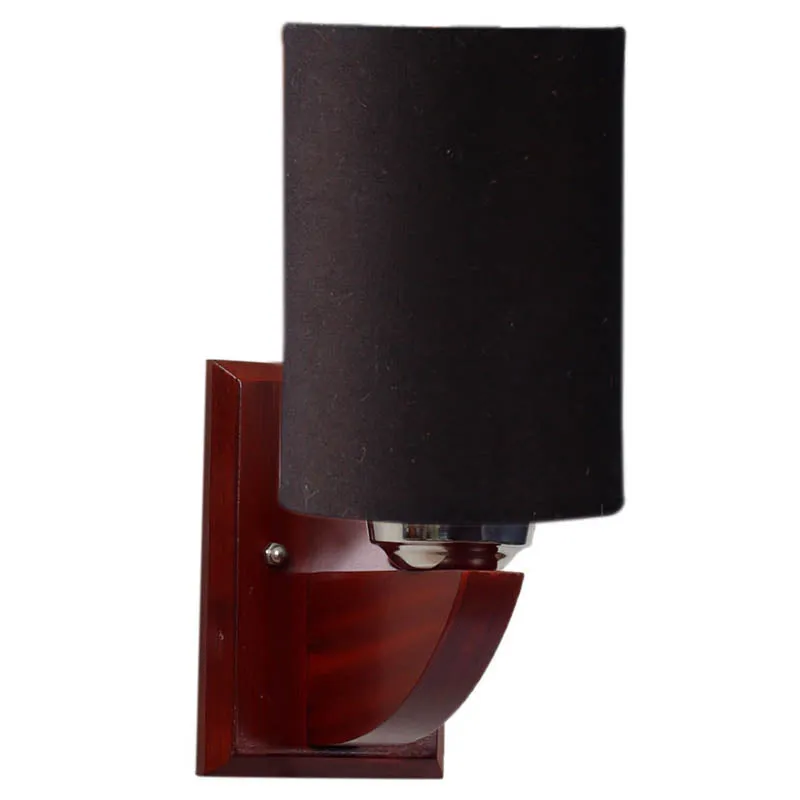 Raven Cylindrical Wooden Wall Lamp media 5