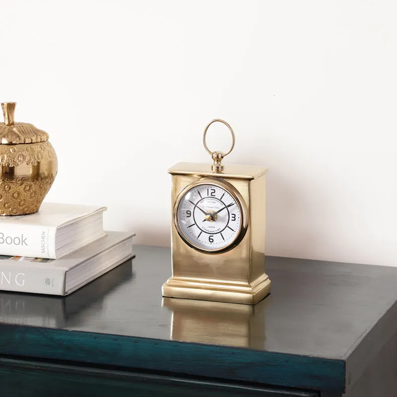 Silaso Table Clock - Gold media 1