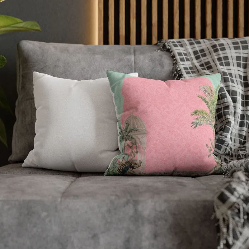 Blush Garden Scene Cushion Cover media 4