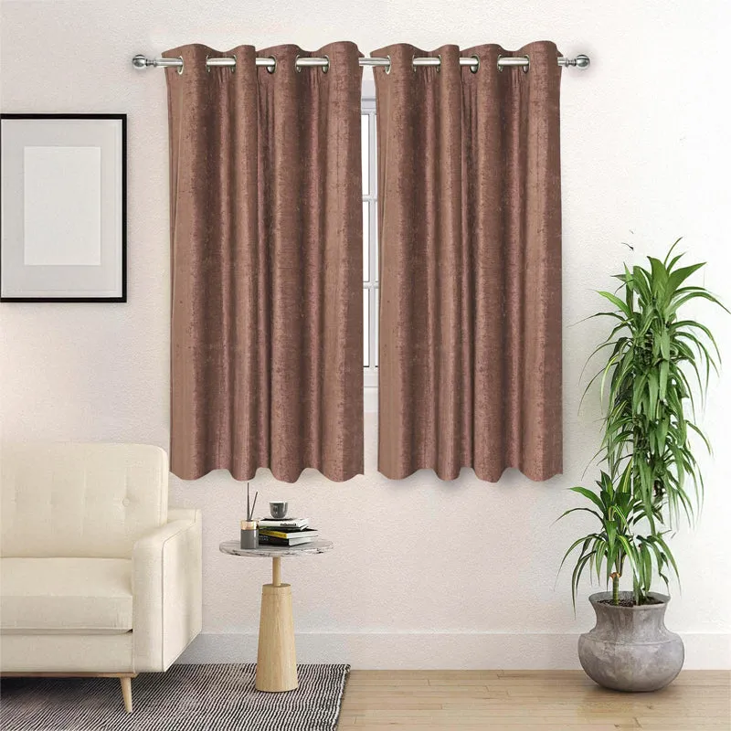 Saral Home Auriels Blackout Curtain (Brown) - Set Of Two media 3