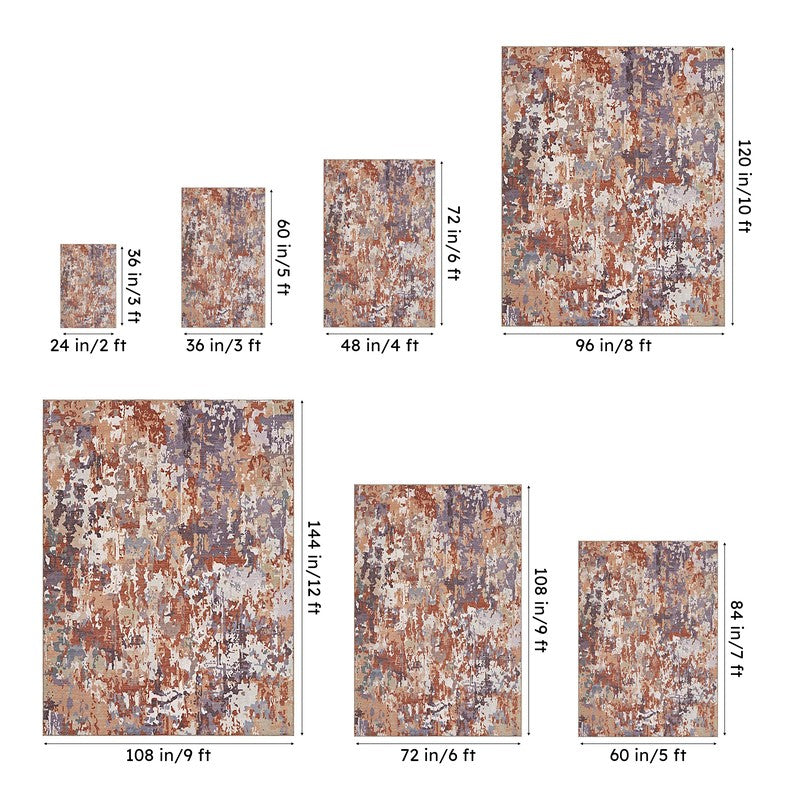Aria Abstract Carpet - Sand media 13