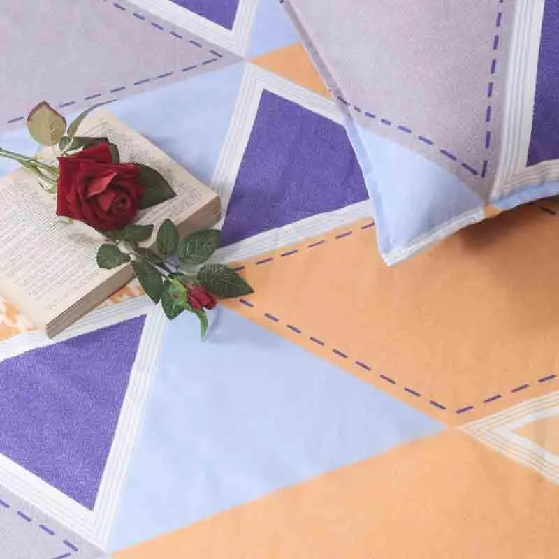 Houndstooth Diamonds Bedsheet - 180 GSM media 6