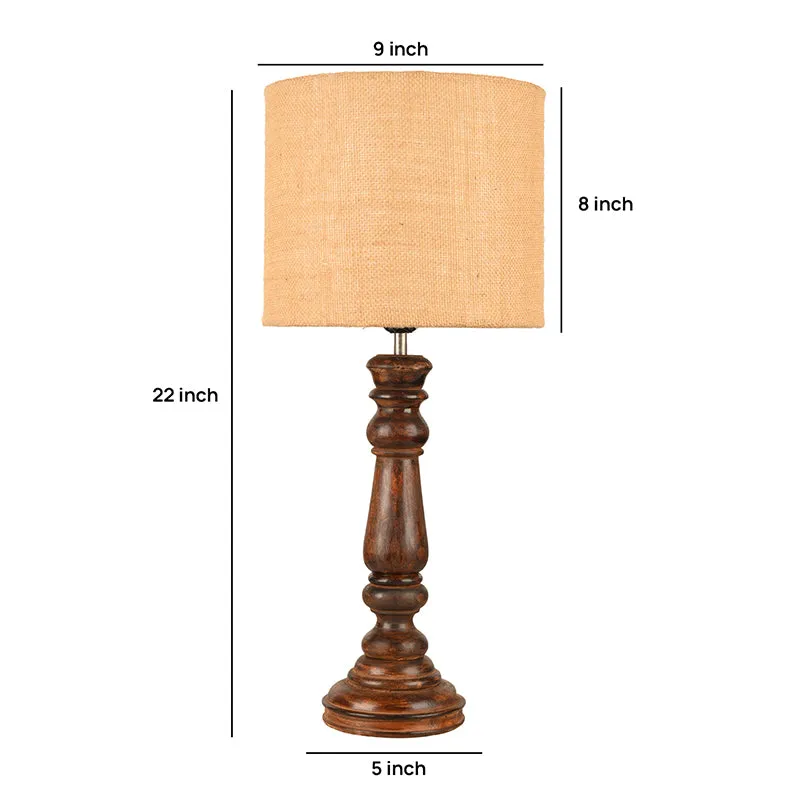 Athensia Fabric Table Lamp - Beige media 5