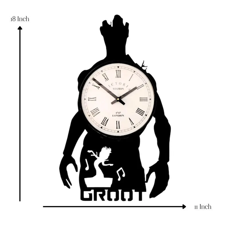 Groot Steel Analog Wall Clock - Black media 7
