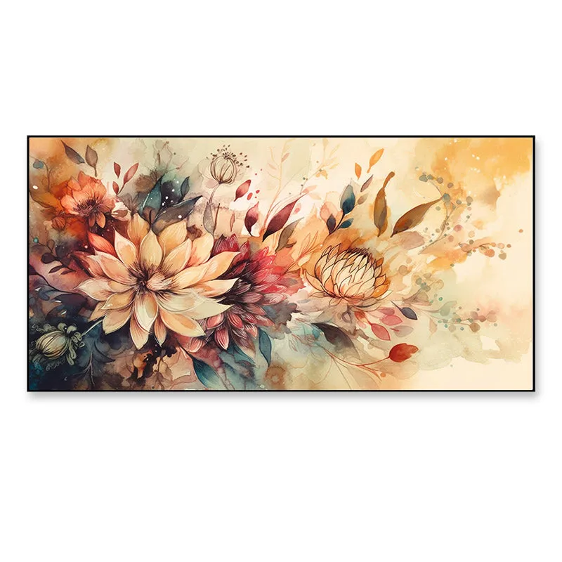 Pastel Fluer Floral Canvas Wall Painting media 4