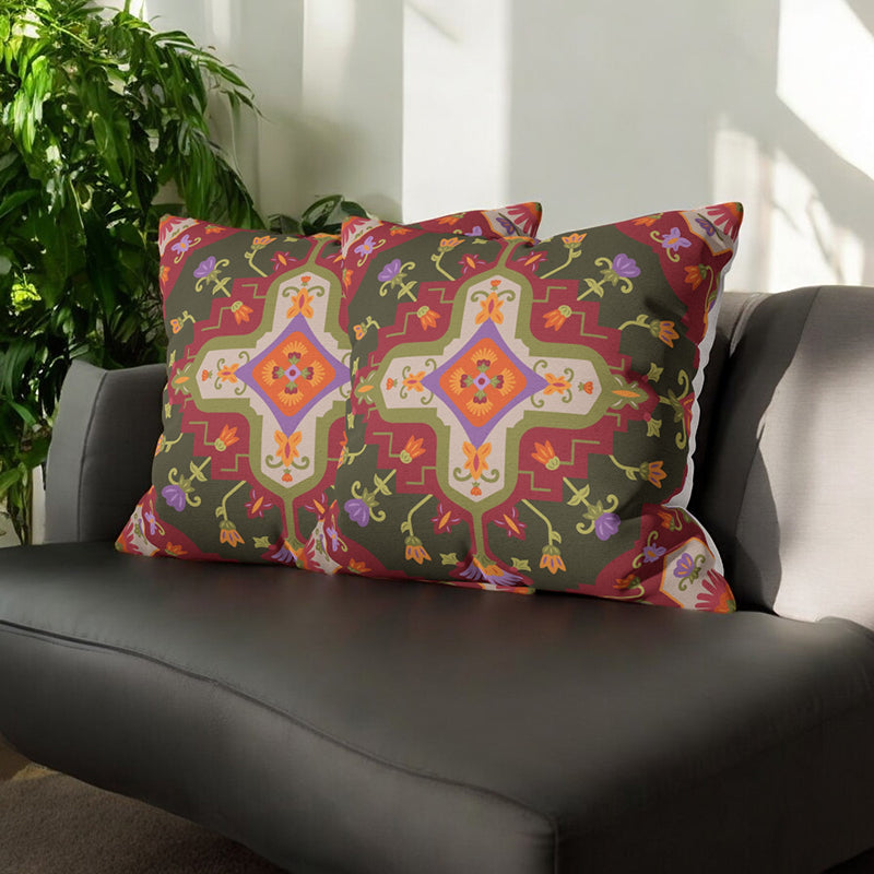 Pashmina Dreams Cushion Cover Set - Set Of Two