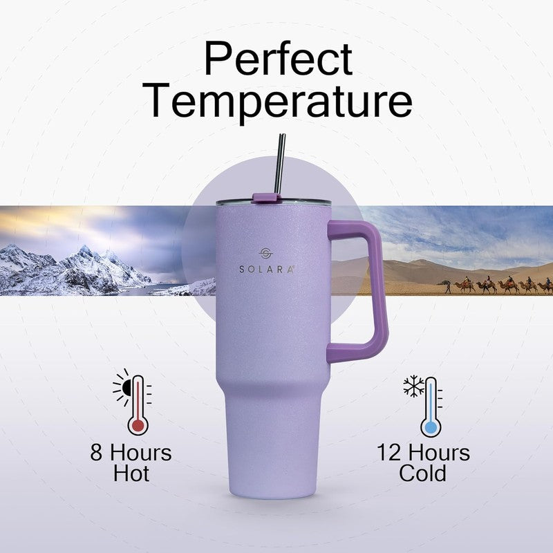 Solara Urban Chill Stainless Steel Tumbler (1200 mL) - Purple media 6