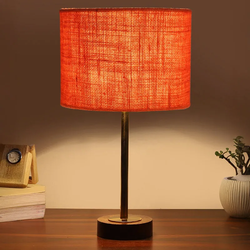 Sienna I Rodin Wooden Table Lamp - Orange,Gold,Brown media 1