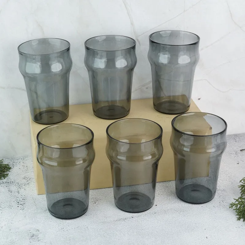 Golden Ember Drinking Glass(290 mL) - Set Of Six media 1