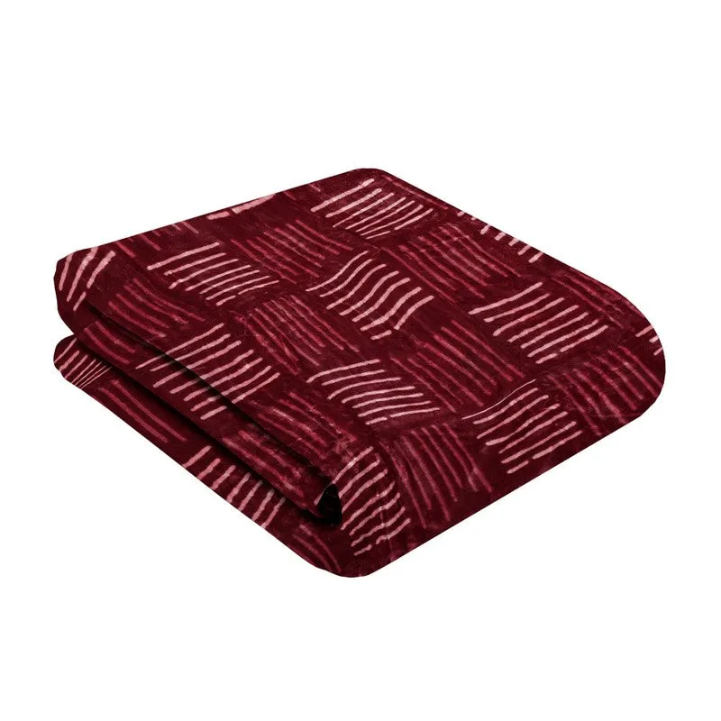 Monte Carlo Velvet Nightfall Blanket (Maroon)- 1022 GSM media 6