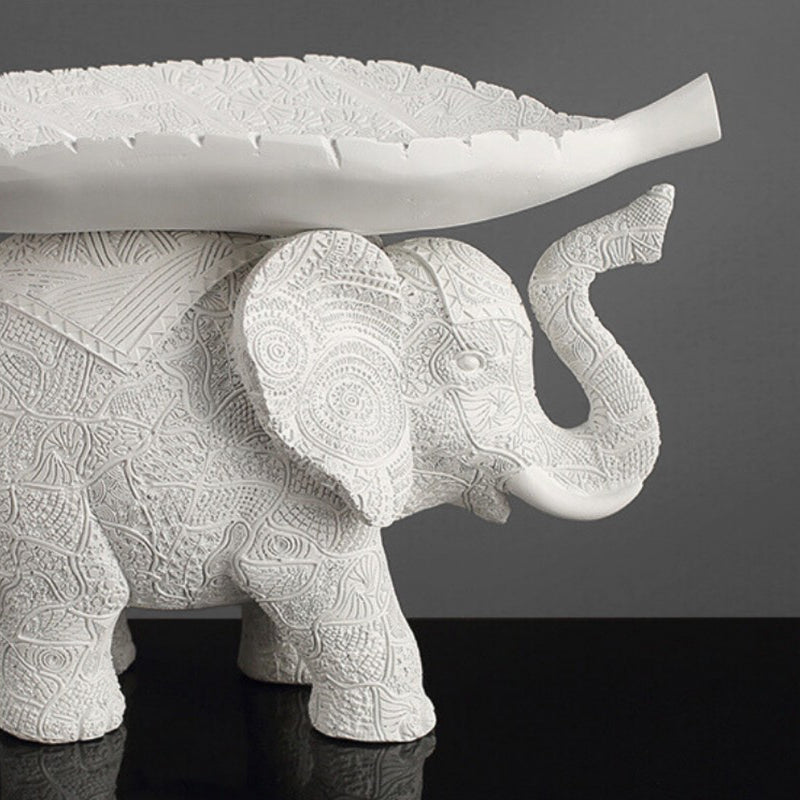 Tusker Grace Elephant Showpiece - White media 5