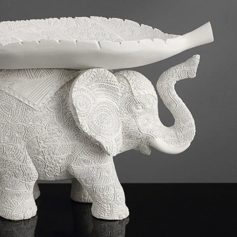 Tusker Grace Elephant Showpiece - White media 5