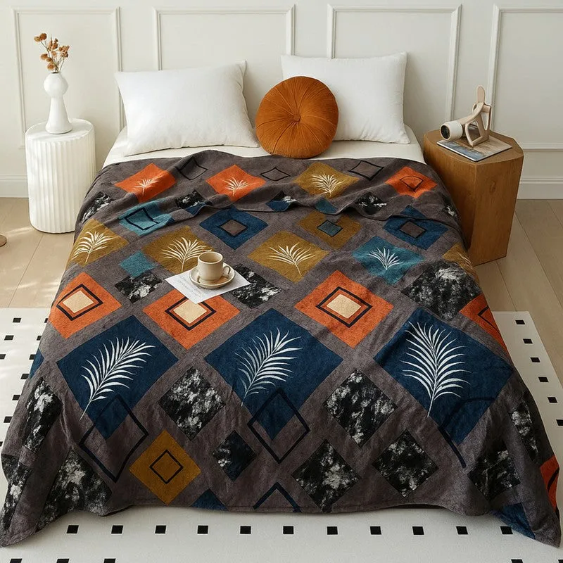 Petanox Floral Woolen Blanket (Multicolor) - 330 GSM media 1