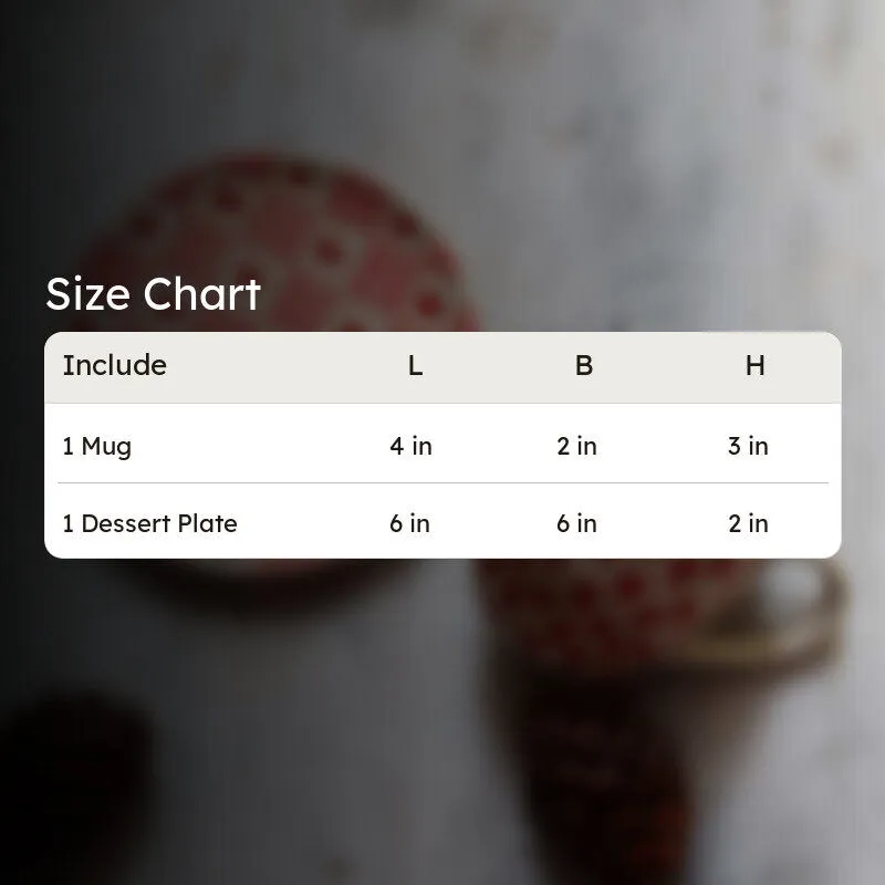 Hearty Grid Cup & Snack Plate - Two Piece Set media 5